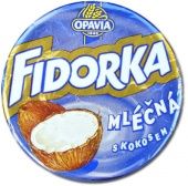 Fidorka Mlecna s kokosem Waffeltaler mit Milchschokolade und Kokos