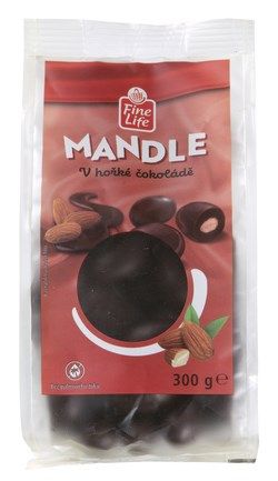 Mandle v čokoládě hořké Mandeln in Bitterschokolade
