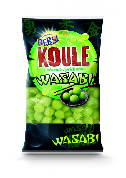 Maiskugeln mit Wasabi-Geschmack