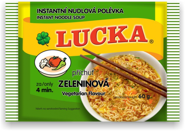 Lucka Polévka instantní nudlová zeleninová - Instant-Nudel-Gemüsesuppe