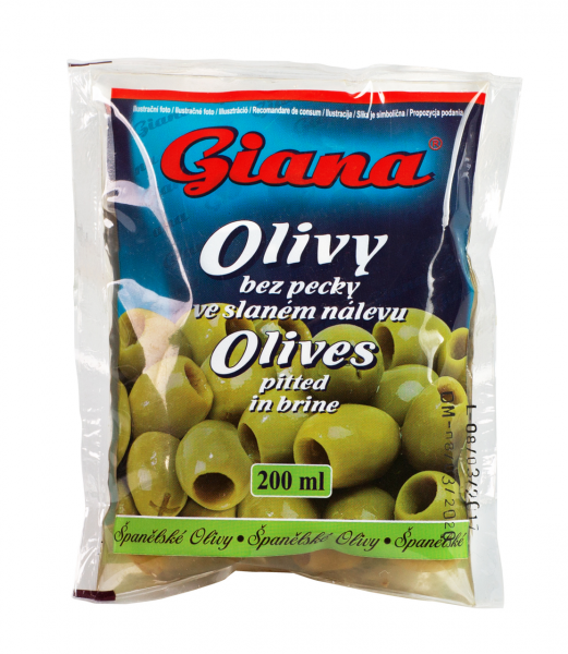Giana Olivy zelené bez pecky 6x195g - entkernte Oliven