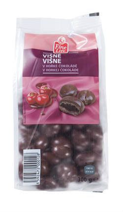 Višně v hořké čokoládě Sauerkirschen in dunkler Schokolade