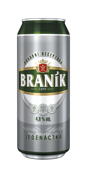 Braník 11 světlý ležák pivo - Branik Lagerbier 11 - 6er Pack