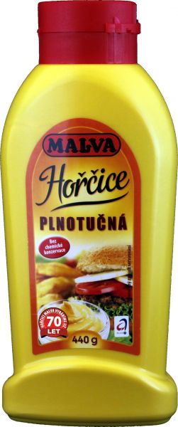 Hořčice plnotučná MALVA - vollfetter Senf