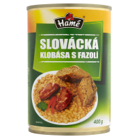 Hamé Slovácká klobása s fazolí Slowakische Wurst mit Bohnen