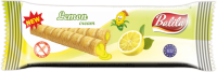 Kukuričné trubičky krém s citronovou příchutí  Maisröllchen gefüllt mit Creme Zitronengeschmack