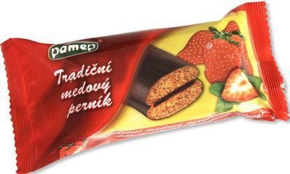 Lebkuchen - Pernik Jahudka - mit Erdbeere