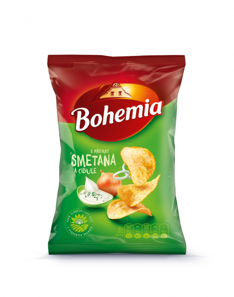 Bohemia Chips Smetana/Jarní Cibulka - Sour Cream & Onion Chips
